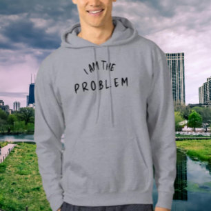"Ik ben het probleem" - Grappig handgeschreven let Hoodie