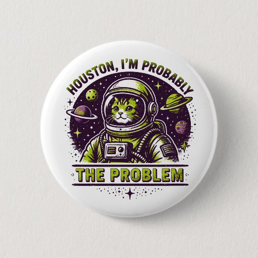 Ik ben het probleem ronde button 5,7 cm (Voorkant)