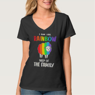Ik ben het regenboogschaap van de familie LGBTQ Gr T-shirt