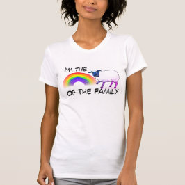 "Ik ben het regenboogschaap van de familie" T-shirt