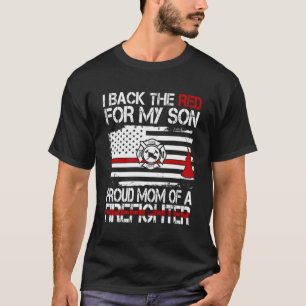 Ik ben het rood voor mijn zoon die mama van een vu t-shirt