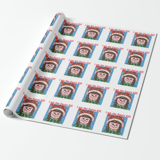 Ik ben het Sassy Elf Inpakpapier (Uitgerold)
