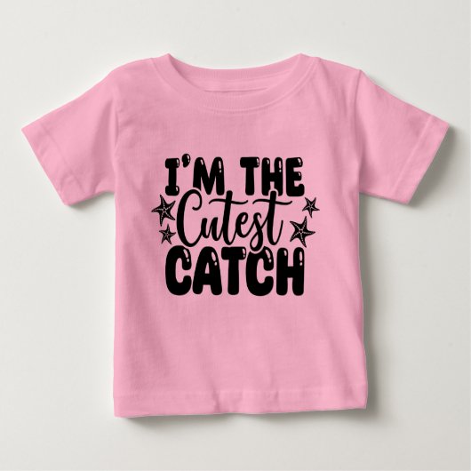 Ik ben het Schattigee Catch Pink Baby T-shirt (Voorkant)