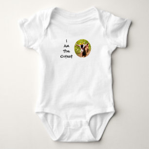 Ik ben het Schattigee Kind (foto van baby geit) Romper