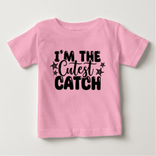 Ik ben het Schattigste Vangst Roze Baby T-shirt