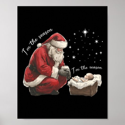 Ik ben het seizoen dat ik de reden ben dat Jezus C Poster (Voorkant)