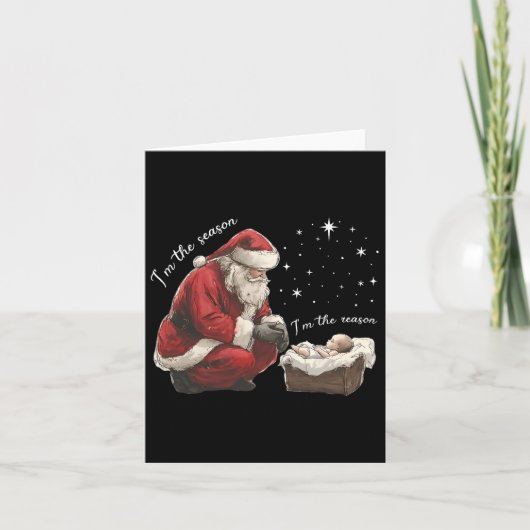 Ik ben het seizoen ik ben de reden Jezus christeli Kaart (Voorkant)