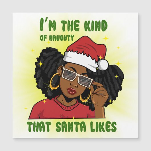 Ik ben het soort ondeugend dat de kerstman als mel (Voorkant)