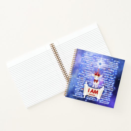 IK BEN het Spiral Notitieboek van Kerstmis (Binnen)