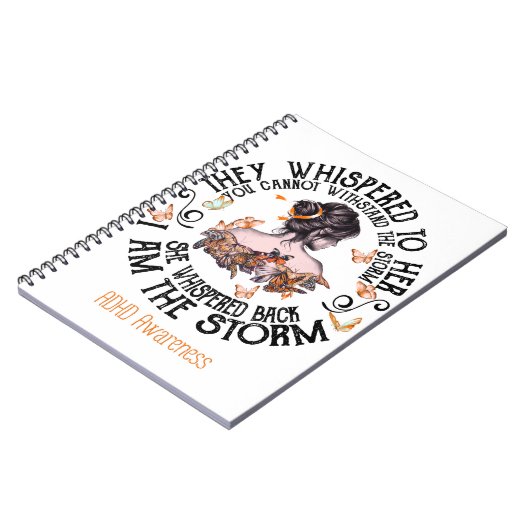 Ik ben het Storm ADHD-bewustzijn Notitieboek (Linkerzijde)