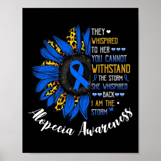 Ik ben het Storm Alopecia Areata Asensio Poster (Voorkant)