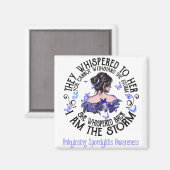 Ik ben het Storm Ankylosing Spondylitis Bewustheid Magneet (Voorkant / Achterkant)