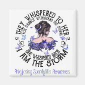 Ik ben het Storm Ankylosing Spondylitis Bewustheid Magneet (Voorkant)