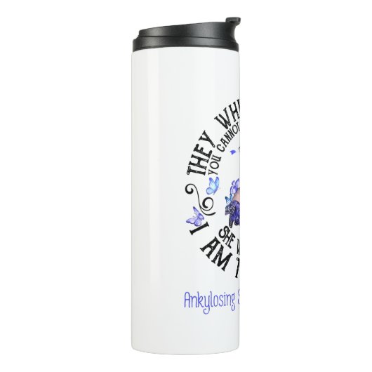 Ik ben het Storm Ankylosing Spondylitis Bewustheid Thermosbeker (Gedraaid links)
