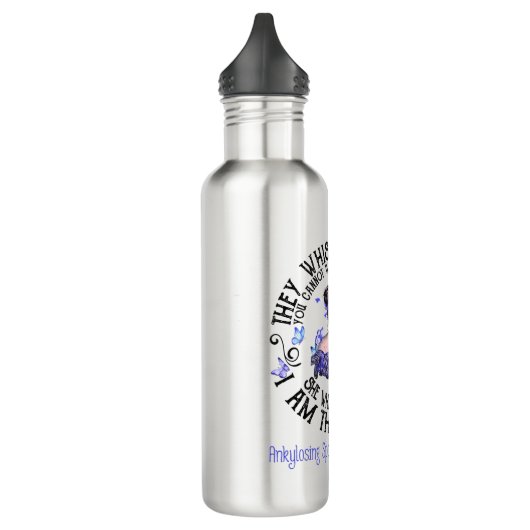 Ik ben het Storm Ankylosing Spondylitis Bewustheid Waterfles (Links)