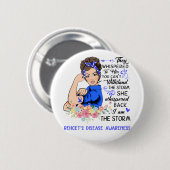 Ik ben het Storm BEHCET'S DISEASE awareness Ronde Button 5,7 Cm (Voorkant /achterkant)