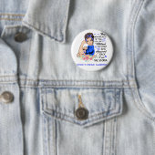 Ik ben het Storm BEHCET'S DISEASE awareness Ronde Button 5,7 Cm (In situ)