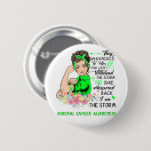 Ik ben het Storm bijnierkankerbewustzijn Ronde Button 5,7 Cm (Voorkant /achterkant)