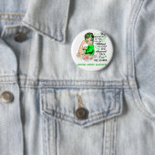 Ik ben het Storm bijnierkankerbewustzijn Ronde Button 5,7 Cm (In situ)