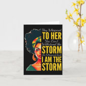 Ik ben het Storm - Black History Month - Juneteent Kaart (Gele Bloem)