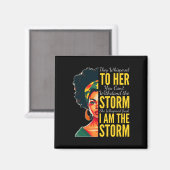 Ik ben het Storm - Black History Month - Juneteent Magneet (Voorkant / Achterkant)