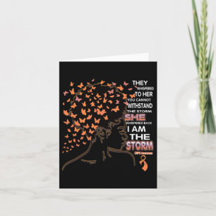 Ik ben het Storm Black Woman CRPS Bewustzijn Kaart