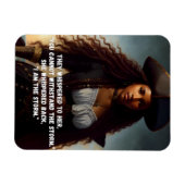 Ik ben het Storm Black Woman Pirate Art Magneet (Horizontaal)