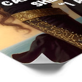 Ik ben het Storm Black Woman Pirate Art Poster (Hoek)