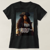 Ik ben het Storm Black Woman Pirate Art T-shirt (Design voorkant)