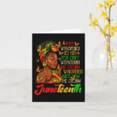 Ik ben het Storm Black Women Black History Maand Kaart (Gele Bloem)