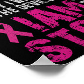 Ik ben het Storm Borstkanker Bewustzijn Comfort Poster (Hoek)