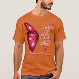 Ik ben het storm Brain Aneurysm Awareness Butterfl T-shirt