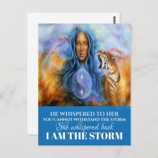 IK BEN HET STORM BRIEFKAART (Voorkant / Achterkant)