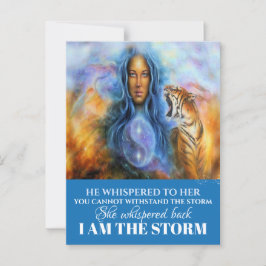 IK BEN HET STORM BRIEFKAART