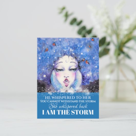 IK BEN HET STORM BRIEFKAART (Staand voorkant)