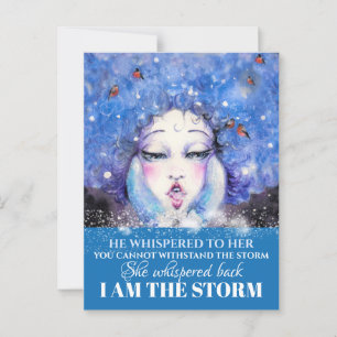 IK BEN HET STORM BRIEFKAART