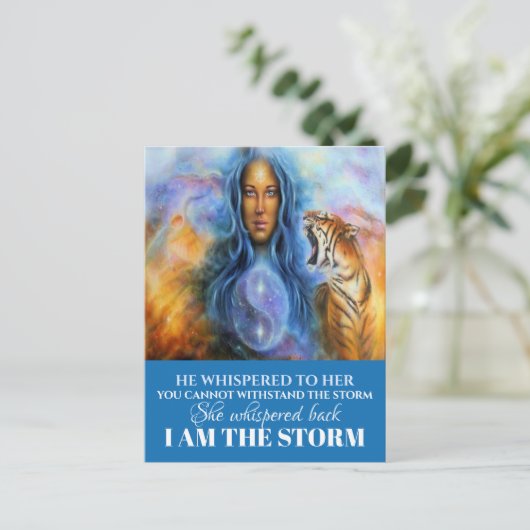 IK BEN HET STORM BRIEFKAART (Staand voorkant)