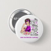 Ik ben het Storm CHIARI MALFORMATION Awareness Ronde Button 5,7 Cm (Voorkant /achterkant)