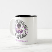 Ik ben het Storm Chiari Malformation Bewustheid Tweekleurige Koffiemok (Voorkant links)