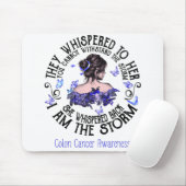 Ik ben het Storm Colon Cancer Awareness Muismat (Met muis)