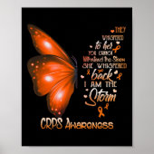 Ik ben het storm CRPS Awareness Butterfly Poster (Voorkant)