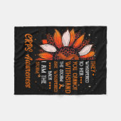Ik ben het Storm CRPS Awareness Month Warrior Sina Fleece Deken (Voorkant (Horizontaal))