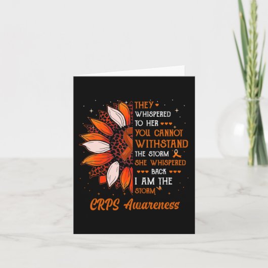 Ik ben het Storm CRPS Awareness Month Warrior Sina Kaart (Voorkant)