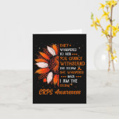 Ik ben het Storm CRPS Awareness Month Warrior Sina Kaart (Gele Bloem)