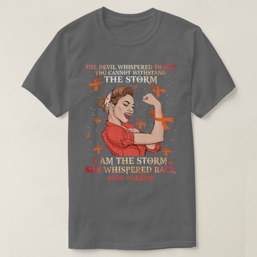 Ik ben het Storm dat ze achter de ADHD Women Warri T-shirt (Design voorkant)