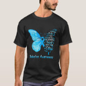 Ik ben het Storm Diabetes Awareness Butterfly T-shirt (Voorkant)