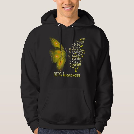 Ik ben het storm DIPG Butterfly Hoodie (Voorkant)