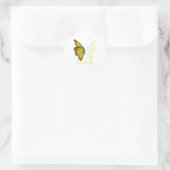 Ik ben het storm DIPG Butterfly Ronde Sticker (Tas)