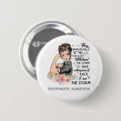 Ik ben het Storm-encefalitisbewustzijn Ronde Button 5,7 Cm (Voorkant /achterkant)