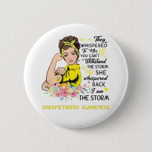 Ik ben het Storm-ENDOMETRIOSE-bewustzijn Ronde Button 5,7 Cm